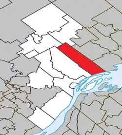 Location within D'Autray RCM