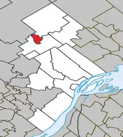Location within D'Autray RCM