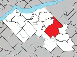 Location within Lotbinière RCM.