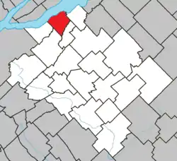 Location within Bellechasse RCM.