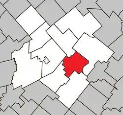 Location within L'Érable RCM.