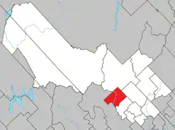 Location within Mékinac RCM.