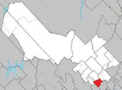 Location within Mékinac RCM.