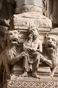 Daniel in the Lion's Den, from porch of the Church of St. Trophime, Arles (late 12th century)