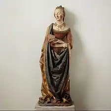 Gothic - Saint Barbara, c.1490, limewood with paint, Metropolitan Museum of Art