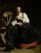 Fillide Melandroni as Catherine of Alexandria - by Caravaggio