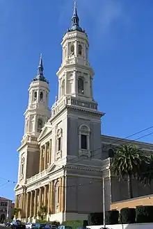 St. Ignatius Church, a Jesuit parish church in the University of San Francisco campus, San Francisco, California, US