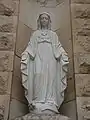 Statue the Virgin Mary on the façade