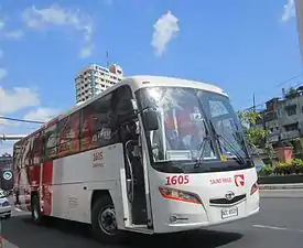 Saint Rose Transit bus, now under JAM Liner.