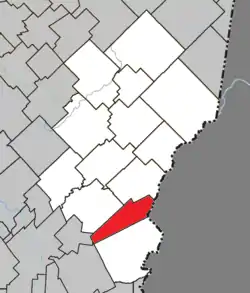 Location within Les Etchemins RCM.