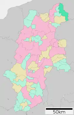 Location of Sakae in Nagano Prefecture