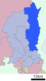 Location of Sakyō-ku in Kyoto
