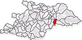 Location in Maramureș County