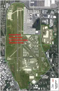 Salmon safe area at Paine Field