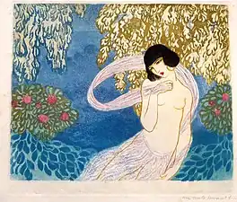 Salomé, original etching and aquatint