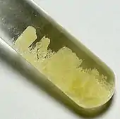 A tube of samarium sulfate