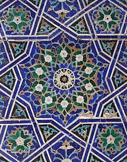 Complicated strapwork tiling