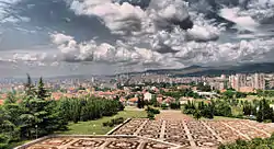 View of the city from the monument "The Defenders of Stara Zagora"