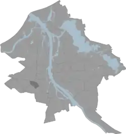 Location of Šampēteris in Riga
