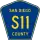 County Road S11 marker