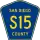County Road S15 marker