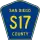 County Road S17 marker