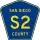 County Road S2 marker