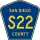 County Road S22 marker
