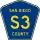 County Road S3 marker