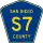 County Road S7 marker