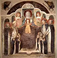 Dominican version, with Child and saints