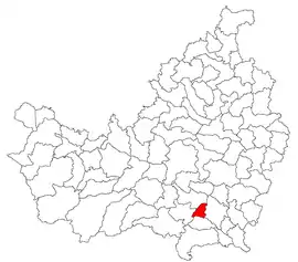 Location in Cluj County