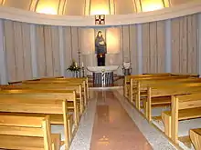 A permanent chapel dedicated to Faustina Kowalska, within the Basilica of the Divine Mercy in Kraków, Poland