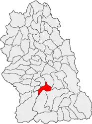 Location in Hunedoara County