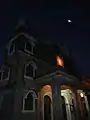 1881 Sto. Cristo Sub-Parish Church facade, night portrait
