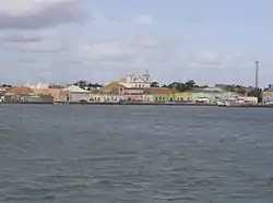 Part of the town viewed from Lagoa dos Patos