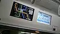 LCD passenger information displays above the doorways, May 2015