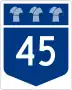 Highway 45 marker