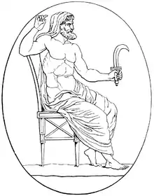 Image 84Greek God Kronos/Saturnus with sickle (from List of mythological objects)