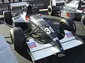 1993 Sauber C12, the first car, with its black livery.