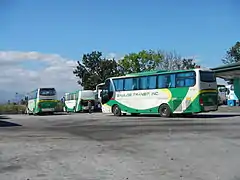 Saulog Transit Inc. buses (Lubao, Pampanga stop-over) With Old Livery