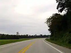 Entering Savoy on Highway 16