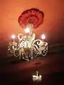 Chandelier on balcony