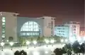 teaching buildings at night