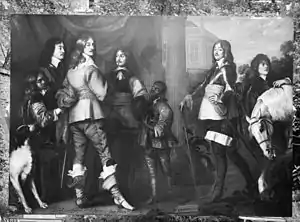 Princes of the collateral House of Nassau-Dietz from the Stadhouderlijk Hof (nowadays called Princessehof Ceramics Museum) in Leeuwarden,  H.Prince of Nassau, Henry Casimir, Prince of Nassau, George, Prince of Nassau, and Willem Frederick, Prince of Nassau_Dietz