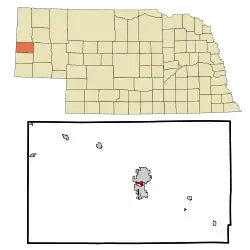 Location of Terrytown, Nebraska