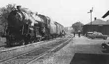 Passenger service in Scottsville, prior to 1953.