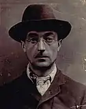 Mugshot of Seán McGarry taken by Dublin Metropolitan Police circa 1916