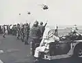 Sea Stallions returning from the DAO Compound approach USS Midway