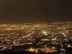 Tehran seen from Kuhsar Park